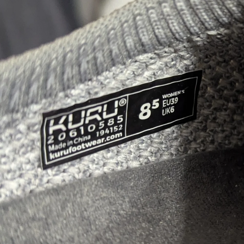 Gray and Pink Knit Slip-On Sneakers - Picture 2 of 3